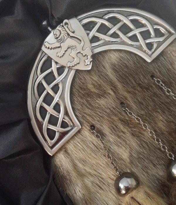New Antique Celtic Shield Sealskin Sporran